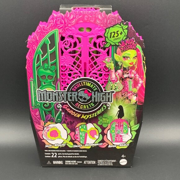 Monster High Skulltimate Secrets Venus Mc Flytrap Garden Ghouls Doll Set New - Picture 1 of 6